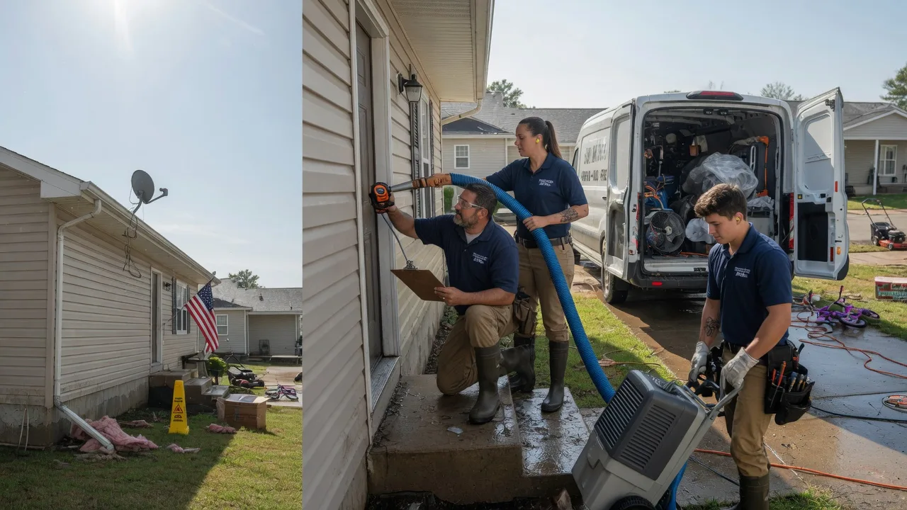 Ceiling Water Damage Restoration in La Crescent, MN near me